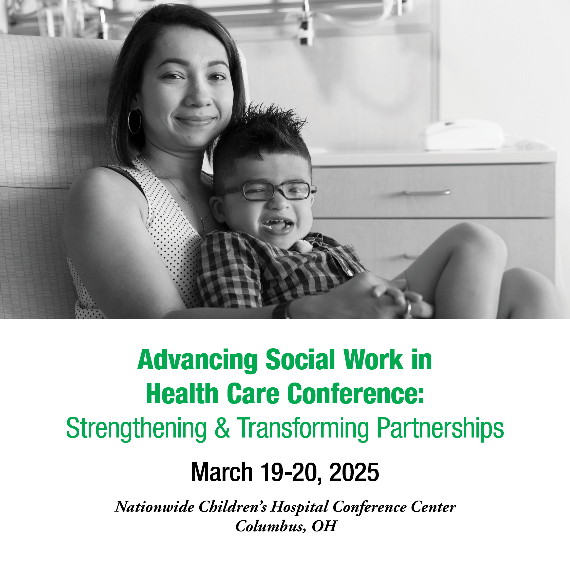 Advancing Social Work in Health Care Conference: Strengthening & Transforming Partnerships Banner